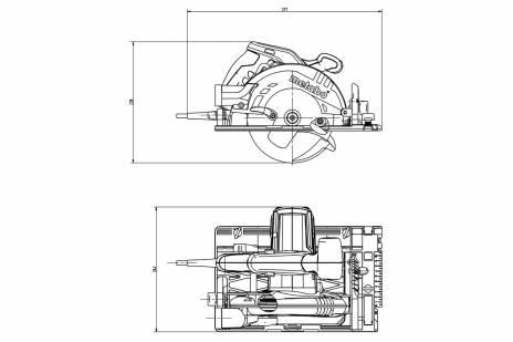 Coffret Metabox - Scie circulaire filaire KS 55 FS - pour travaux de coupe précis et robustes_2