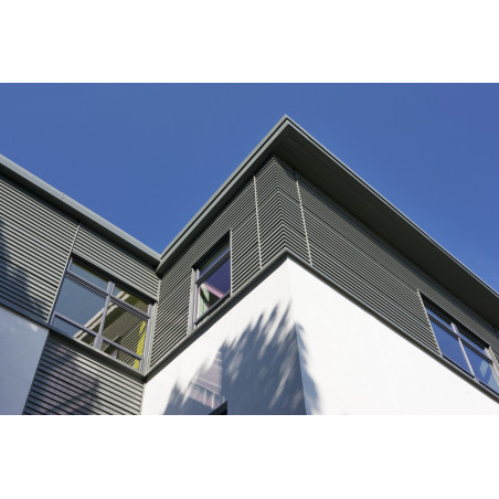 Panneau sandwich de bardage isolé pour façade, fixation cachée avec âme isolante - QUADCORE LOUVRE_2