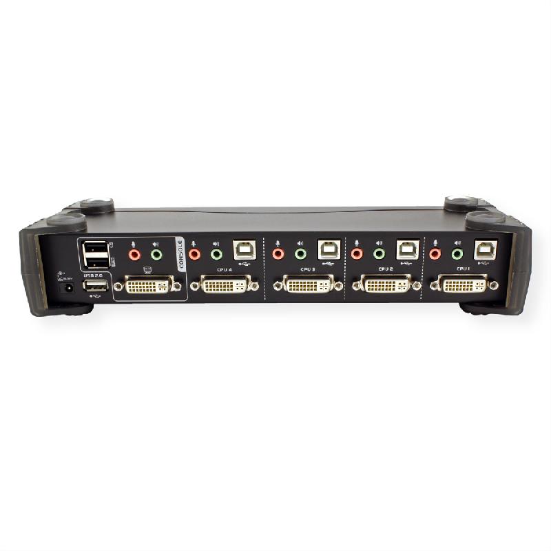 Aten cs1764a switch kvm dvi, usb, audio, hub usb, 4 ports_2