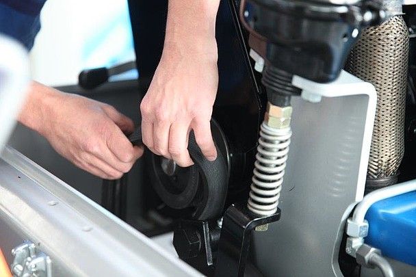 Équipement pour chapes BMS Alpha Z4 avec moteur Deutz 4 cylindres de 36,5 kW