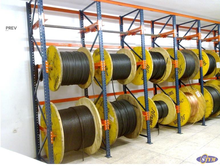 Porte-bobines - Rayonnages pour stockage de marchandises enroulées sur bobines ou rouleaux_2