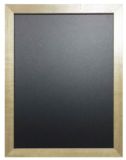 Ardoise menu murale cadre bois mini format - 430 x 330 mm, bois PEFC, 4 coloris, écriture double face_2