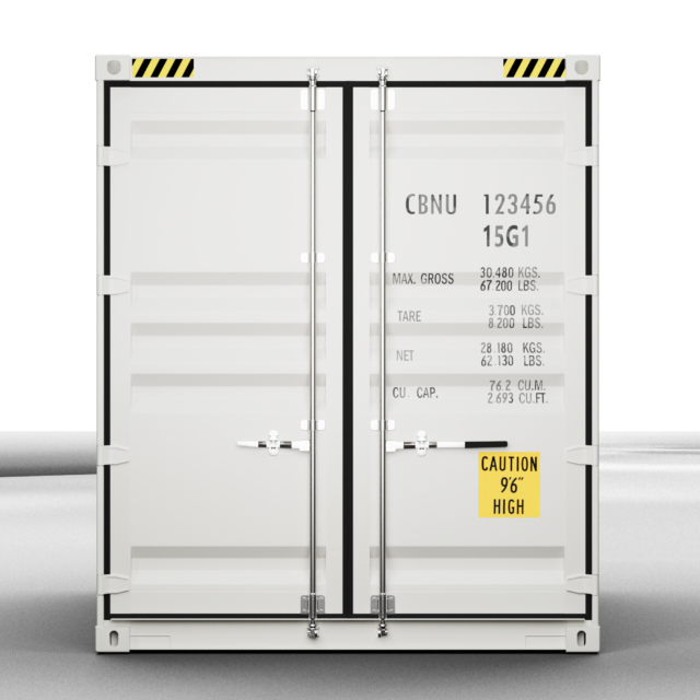 Container Standard - 10 pieds DRY - Longueur 2m - Surface 16m3 - idéale pour le stockage sécurisé dans des espaces restreints_2