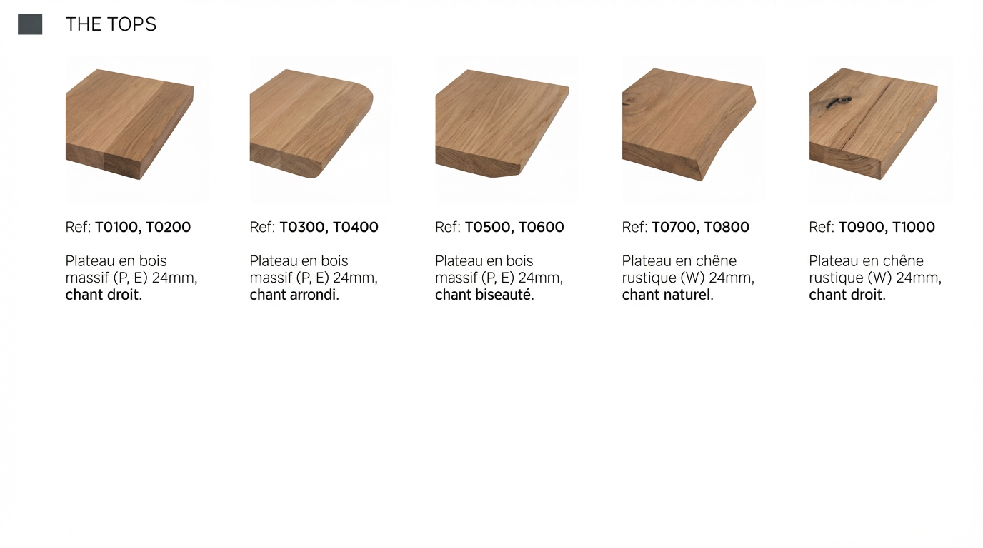 Table avec plateau en bois massif_2
