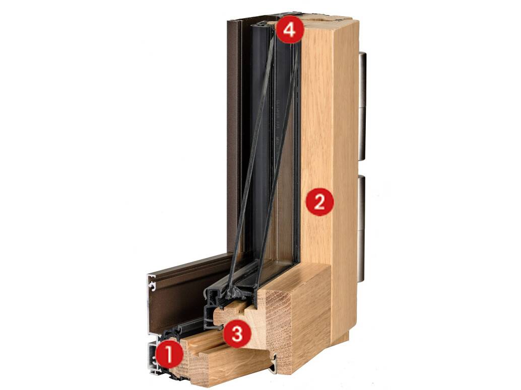 Fenêtre hybride bois et alu éco-conçue FUSIA - Ouvrant caché, hautement recyclable, performances thermiques remarquables_2