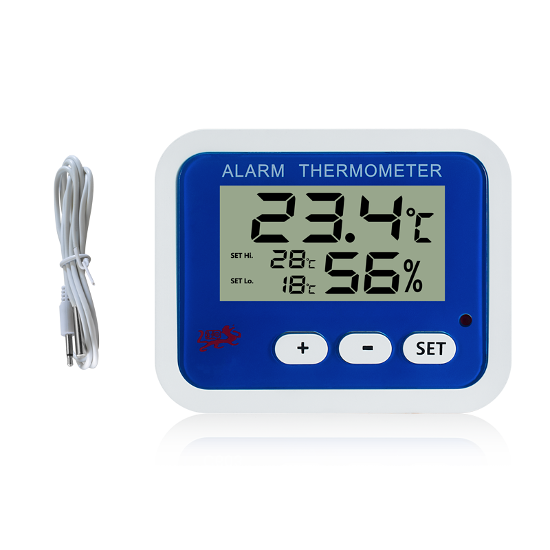 Thermomètre hygromètre digital E603 - sonde externe 1m, alarmes programmables et fixation magnétique_2