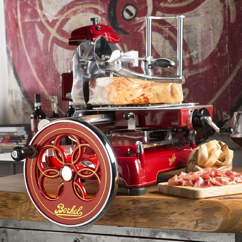 Trancheuse manuelle Volano B3 - Rouge - Lame 300 mm - Design vintage - Berkel_2
