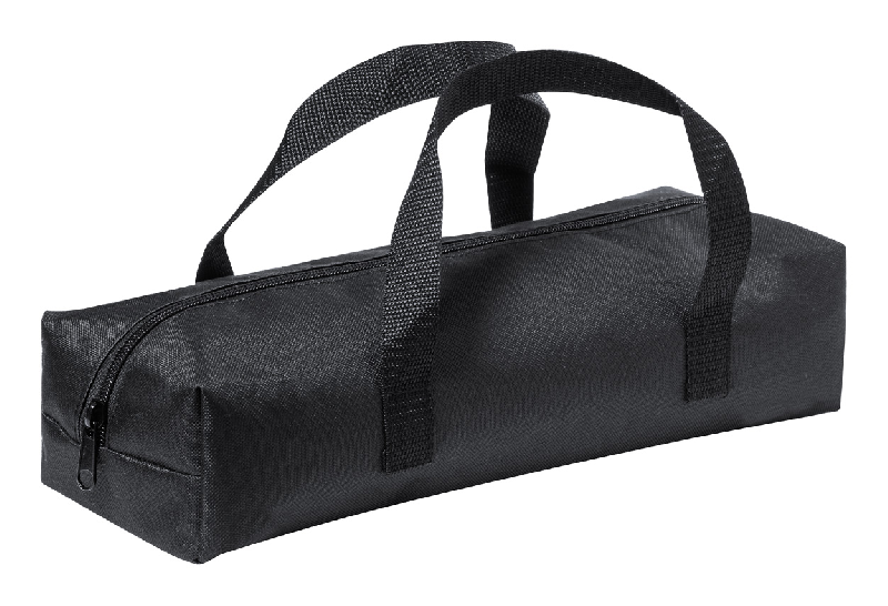 Set barbecue 11 pièces - acier inoxydable - avec sac en polyester zippé - couleur noir_2