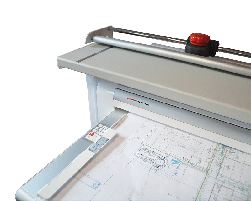 Plieuse de plans / Coupeuse Powercosinus® Evo XL - Machine 2 en 1, largeur 130 cm, plieuse électrique A0_2