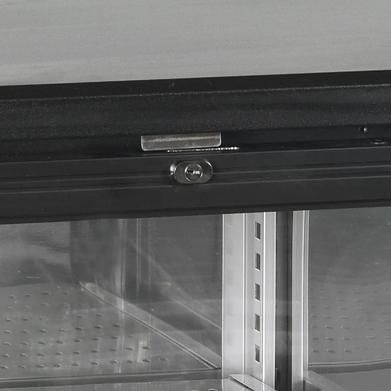 Arrière bar réfrigéré 4 portes CBC410G noir TEFCOLD_2