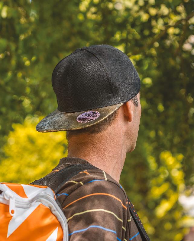 Casquette Bronx Glitter - Snapback 6 panneaux - Visière nacrée - Réf: RC087X_2