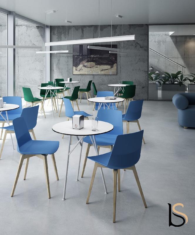 Chaise de collectivité CLUE - Offisit - Blanc_2