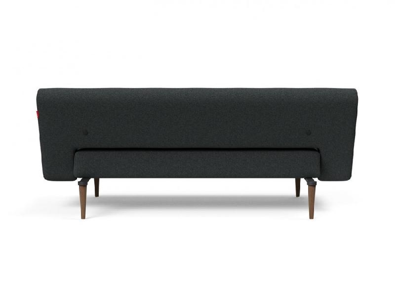 Canapé lit design Innovation Living UNFURL convertible 200x120 cm - Tissu bouclé Black Raven_2