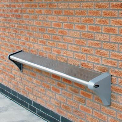 Perch Seat assis-debouts publics - Glasdon - aluminium moulé recyclé, acier inoxydable - 3 tailles disponibles_2