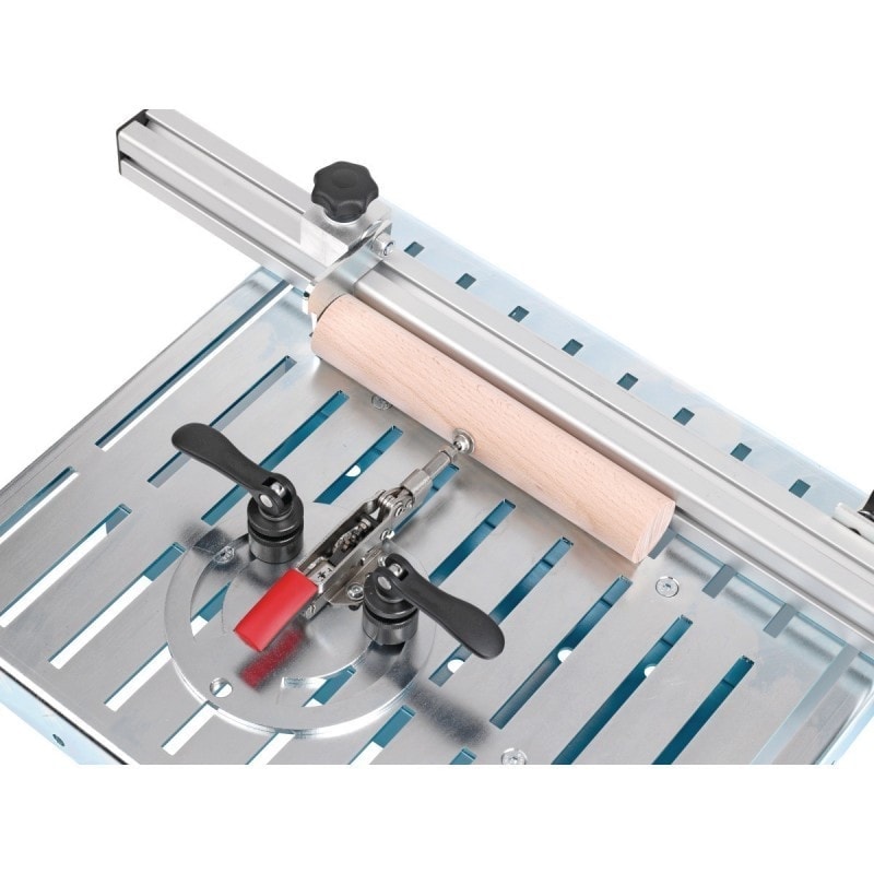 Table de bridage avec rail de butée 720 mm Optimum - Fixation sur table de perceuse - Réf. 5190015_2