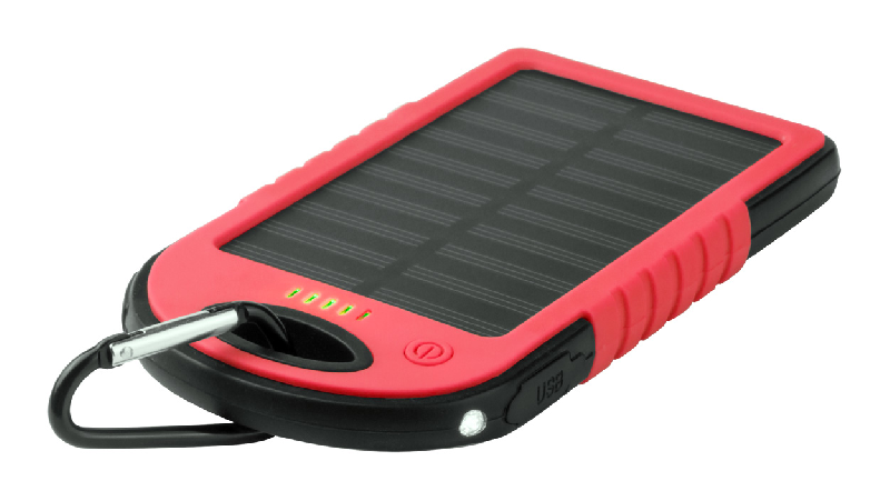 Power bank USB - plastique silicone - 4000 mAh - chargeur solaire et lampe LED_2