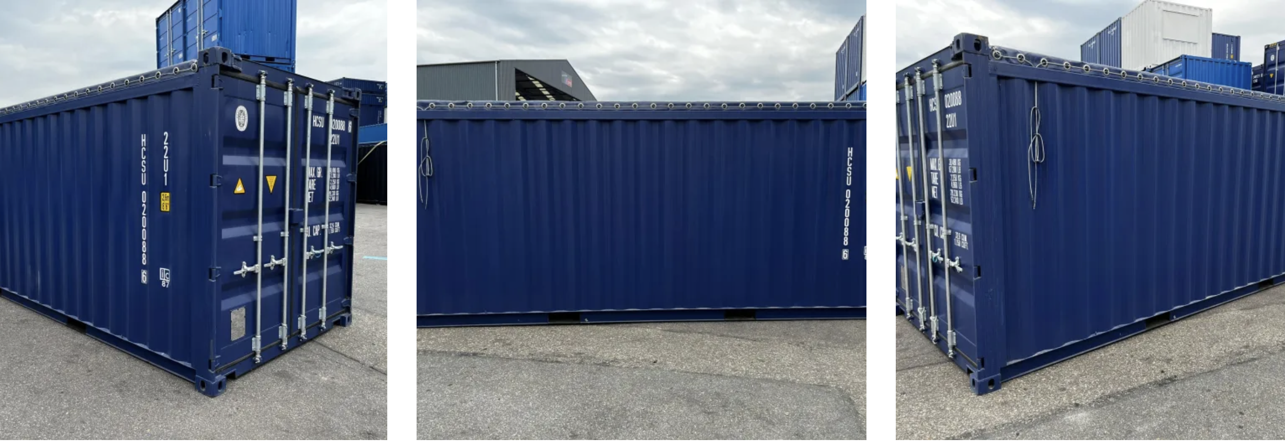 Conteneur maritime 20 pieds - Très résistant - Openside / Sidedoors - FULL ACCESS_2