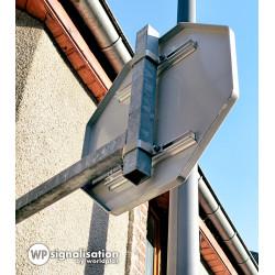 Poteau de signalisation carré WP Signalisation - acier galvanisé - dimensions ajustables 40x40mm ou 80x80mm_2