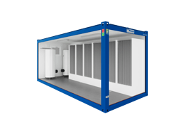 Conteneur sanitaire de douche 10', hygiénique et propre - Containex_2