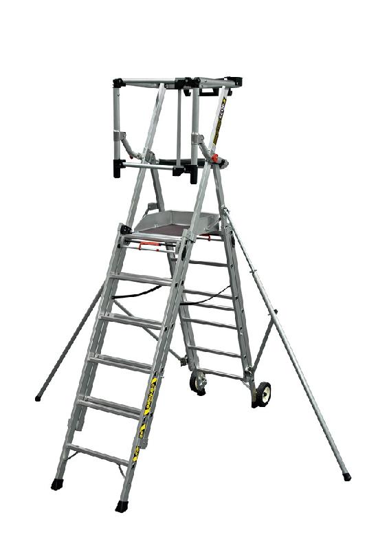 Plate-forme individuelle roulante télescopique 6 à 9 marches - Masterscop_2