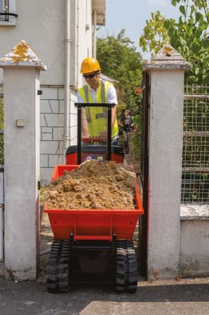 KC70VHD-4 Mini-Dumper - Kubota - Système de déversement en hauteur - 550 kg_2