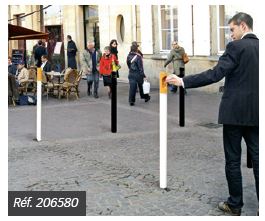 Potelet-cendrier - LIGNE PROVINCE - Pratique et idéal pour l'harmonie du mobilier urbain - Contenance 1500 mégots_2