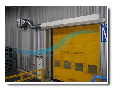 Rideau d'air pour industrie - marque Portes d'air AFIM® - pour applications industrielles et entrepôts frigorifiques_2