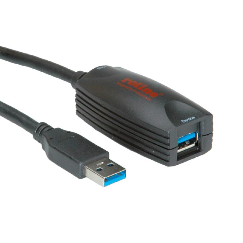 ROLINE Câble prolongateur actif Repeater USB 3.2 Gen 1, noir, 5 m_2
