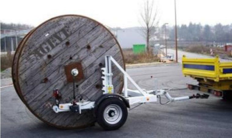 S 2000 - Remorque Porte-Touret - SIPREL - Charge utile 1900 Kg_2