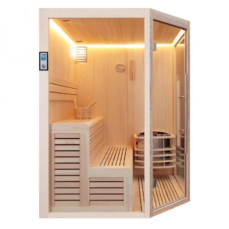 SAUNA D'ANGLE BOREAL® BALTIK 180 - 5 PLACES - 180X180X210 CM_2