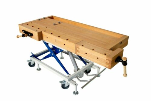 Table élévatrice URSUS - avec établi démontable pour un travail ergonomique et réglage de hauteur par pédale_2