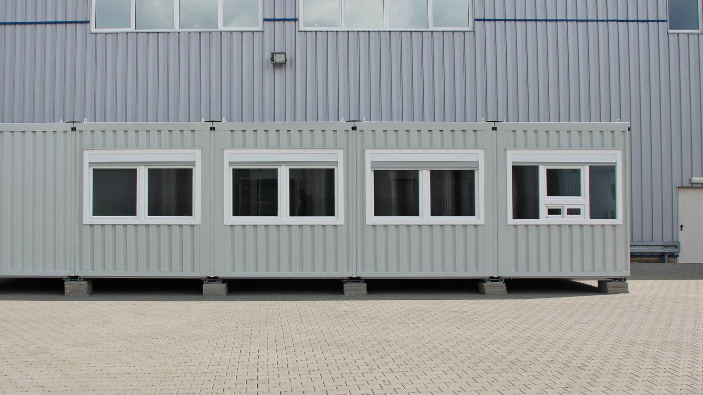 Guérite de gardiennage 2 m² - Cabine d'accueil avec toit et parois en tôles trapézoïdales galvanisées, porte à double paroi, sol en PVC_2