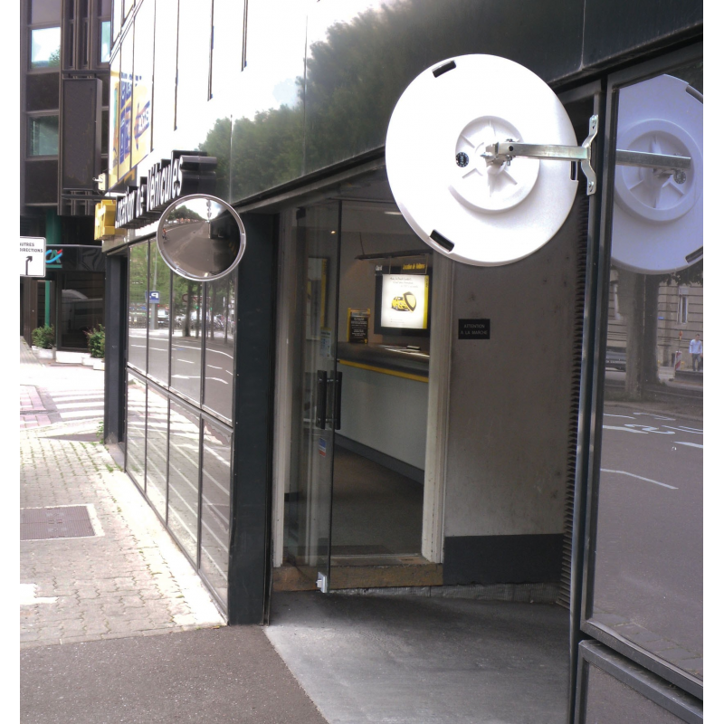 Miroir multi-usages - cadre blanc - contrôle 3 directions - vision à 180° - optique incassable et anti-UV_2