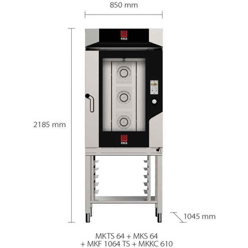 Four mixte électrique MILLENIAL Touch Screen - 10x GN 1/1 ou EN 60/40 - Tactile | Eka - MKF1016TS_2