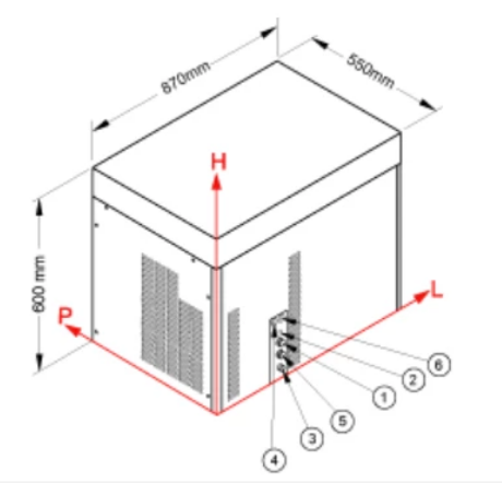 Machine à glace écaille sans réservoir Brema - 250kg/24h - Référence BREC 250_2