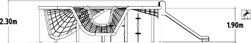 Structures de cordage architecturales Rolling Hills Small réf-8071560 - HAGS - Tranche d'âge 5-12 ans - 12900x10600x2280 mm_2