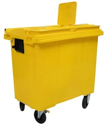 Chariot à déchet - Soco'or - 660L - HDPE haute résistance, roues 200mm, anti-UV_2