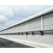 H4-W8 New Jersey H 3m - Glissière de sécurité - Marcegaglia Buildtech - Barrière intégrée insonorisante pour accotement_2