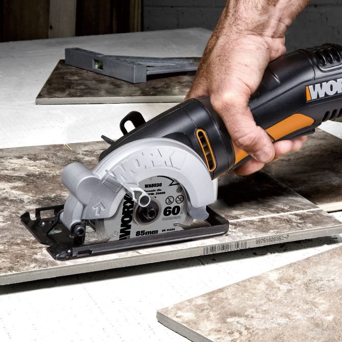 Scie circulaire portative compacte Worx WX423 - 400 W - réglage de profondeur rapide - 1,4 kg - lame de 85 mm_2