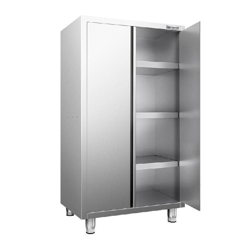 Armoire haute inox P 700 x 1800- 2 portes battantes -_2