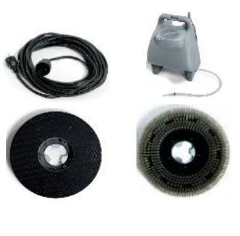Monobrosse professionnelle FM43 B 180G - 230V, 1100W, 180 tours/min, 35kg pour lavage et traitement sols durs_2