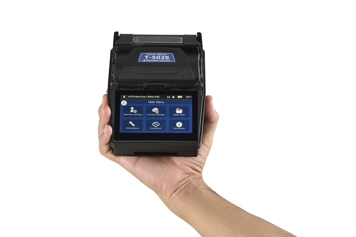 Soudeuse fibre optique gaine à gaine Sumitomo T-502S - IA NanoTune™, ultra-rapide, légère et compacte_2