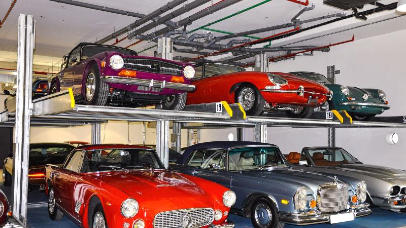 Parking mécanique à stationnement dépendant pour 2 véhicules - Installation intérieure et extérieure - Parklift 411_2