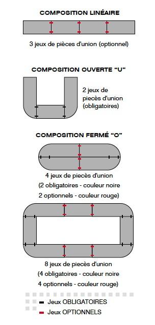 Table de réunion NET, plateau abattant avec retour - Mobel Linea - Alu, Anthracite, Gauche_2