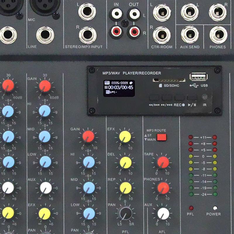 Table de mixage MX 12 USB V2 Power Acoustics - Préamplis faible bruit - Multimédia avec enregistrement_2