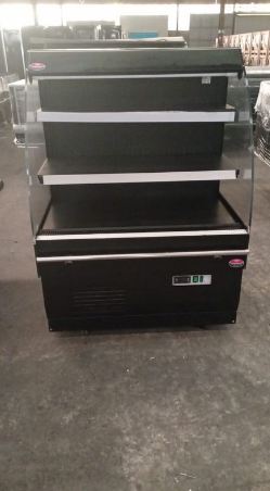 Vitrine froid positif semi-verticale à roulettes - 1000x700xH1300 mm - Occasion bon état_2