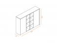 Armoire mi-haute push open OSTARA O2 L154xH130 - Stola_2