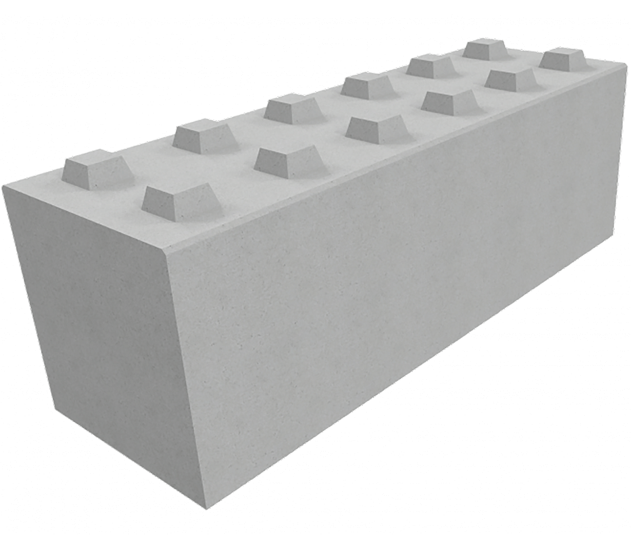 Mur en bloc béton empilable et réutilisable, ne nécessitant aucune fondation_2