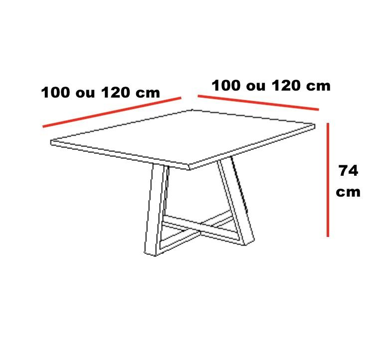 Table de réunion carrée Pyramid - 120, Anthracite, Anthracite_3