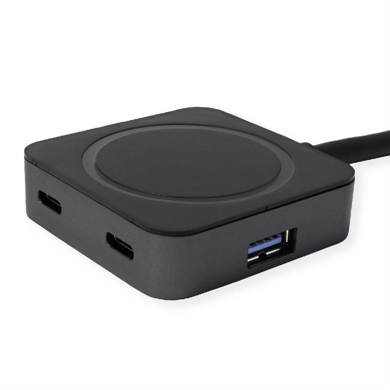 VALUE Hub USB 3.2 Gen1 à 4 ports (2x A + 2x C) avec câble prolongateur, 5 m_2